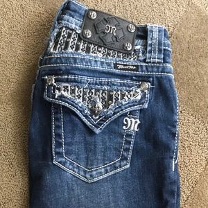 Miss me jeans 25 straight/ short
